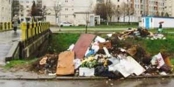 Munţi de gunoaie pe strada Rodniciei