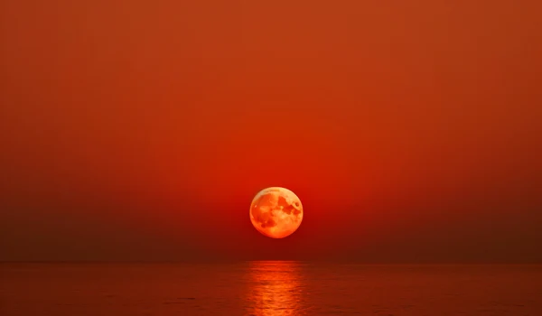 photorealistic moon with abstract landscape jpg