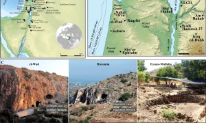 Map of the Levant showing the location of the four Natufian sites in red analyzed in this study The site of el Wad Terrace is excavated by the University of Haifa Nahal Oren and Hayonim were excavated by the Hebrew University of Jerusal webp