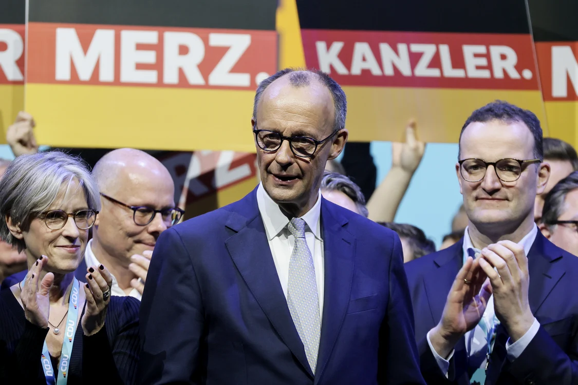 Conservatorul Friedrich Merz este principalul favorit în cursa pentru cancelar FOTO EPA-EFE
