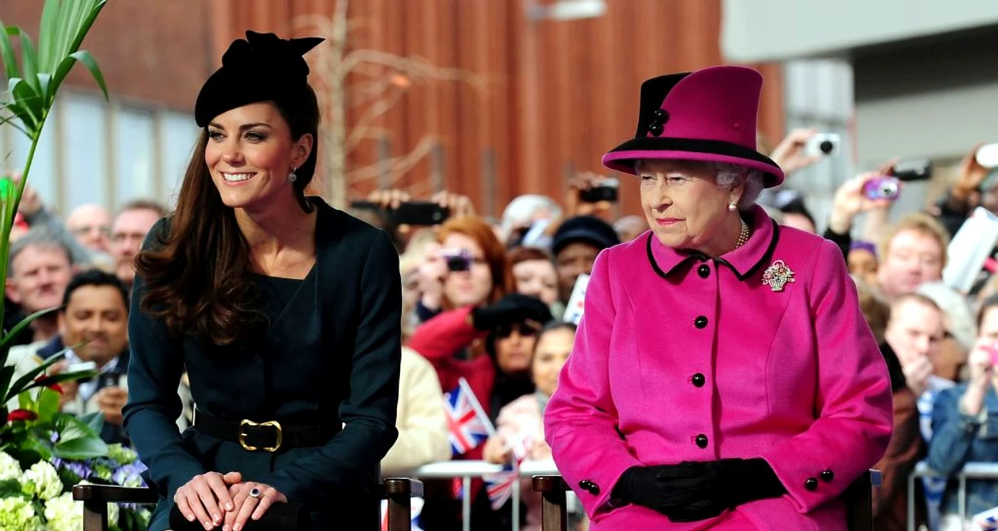 Queen Elizabeth II, Prince Philip, Duke Of Edinburgh And Catherine, Duchess Of Cambridge Visit Leicester jpeg