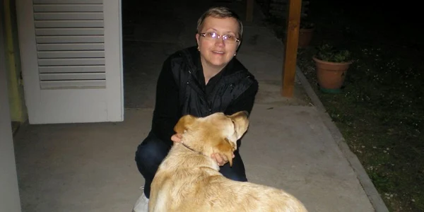 Eva Lapoş se declară un mare iubitor de animale (arhiva personală)