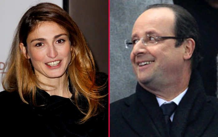 Actriţa Julie Gayet şi preşedintele francez Francois Hollande