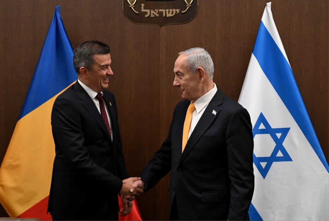 Sorin Grindeanu s-a întâlnit cu premierul Benjamin Netanyahu FOTO: X/ @GrindeanuSorinM