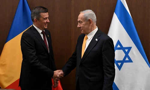 sorin grindeanu si Benjamin netanyahu foto x @GrindeanuSorinM jfif