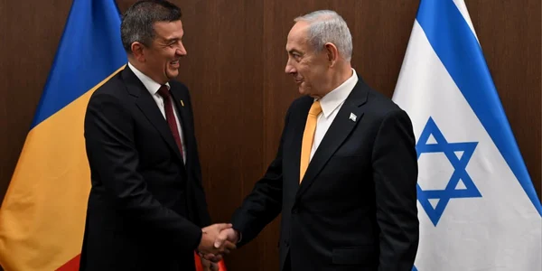 sorin grindeanu si Benjamin netanyahu foto x @GrindeanuSorinM jfif