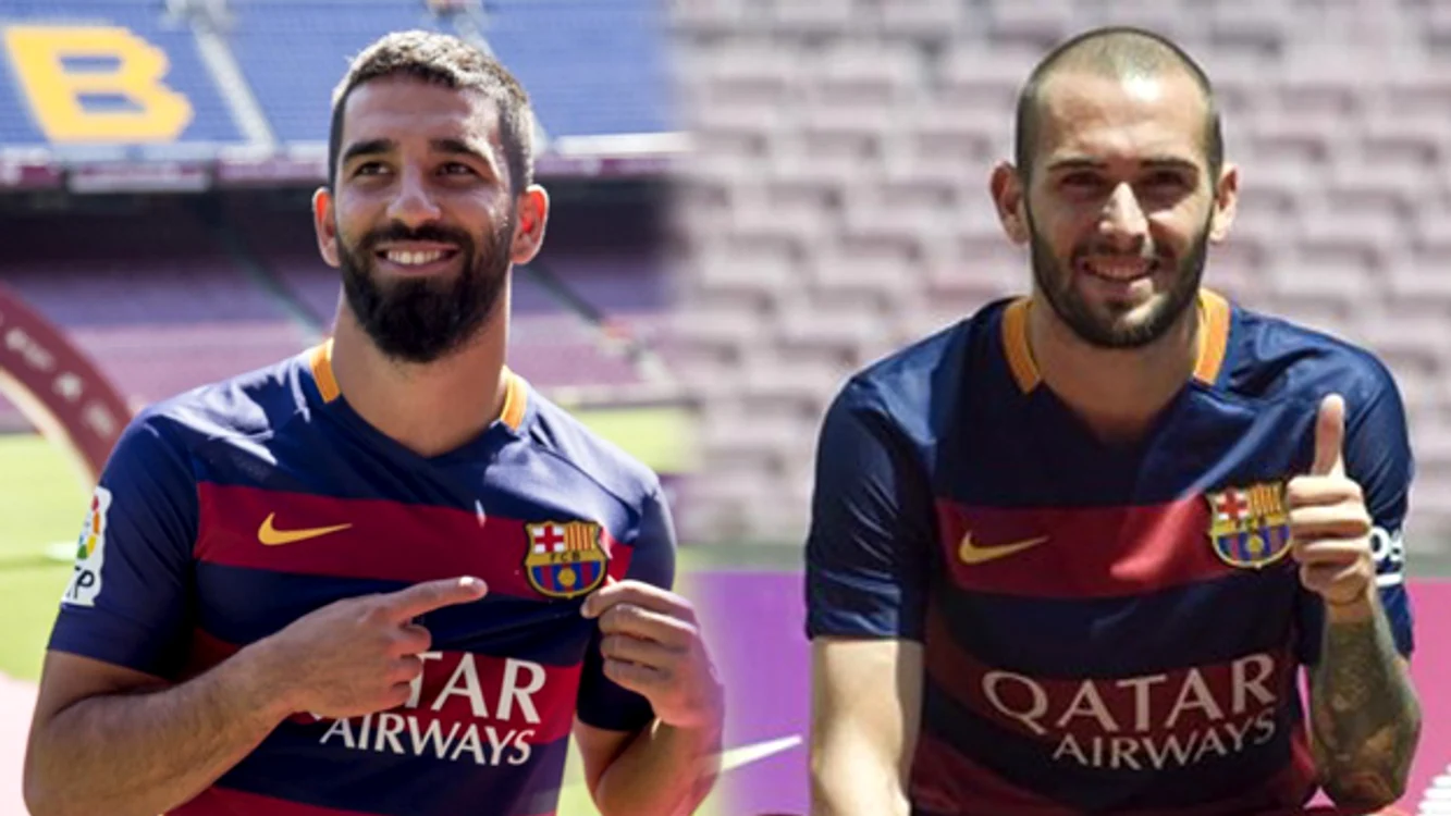 
    Arda Turan şi Aleix Vidal  