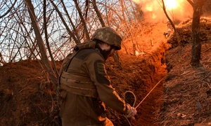 Artilerie ucraineana razboi avdiivka transee foto Profimedia jpeg