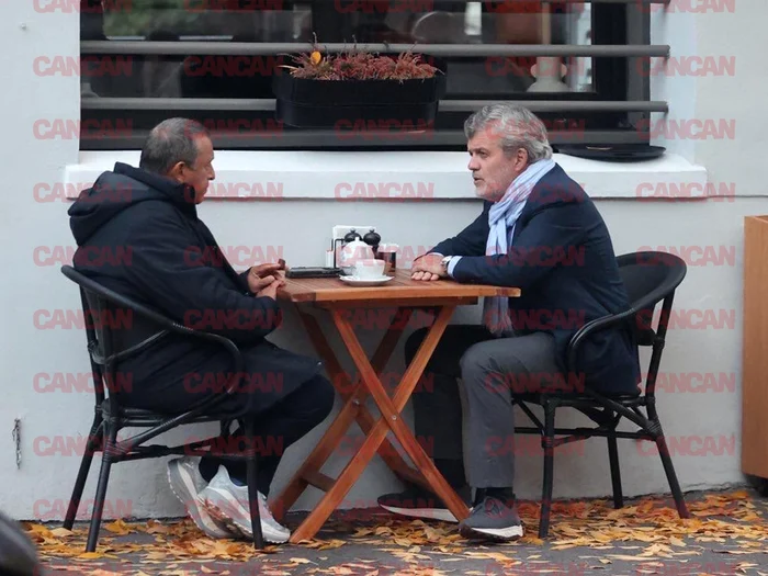 Murat Buyukerk și Bruno Le Roy în centrul Capitalei. FOTO: Cancan