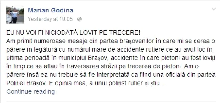 marian godina captura facebook status