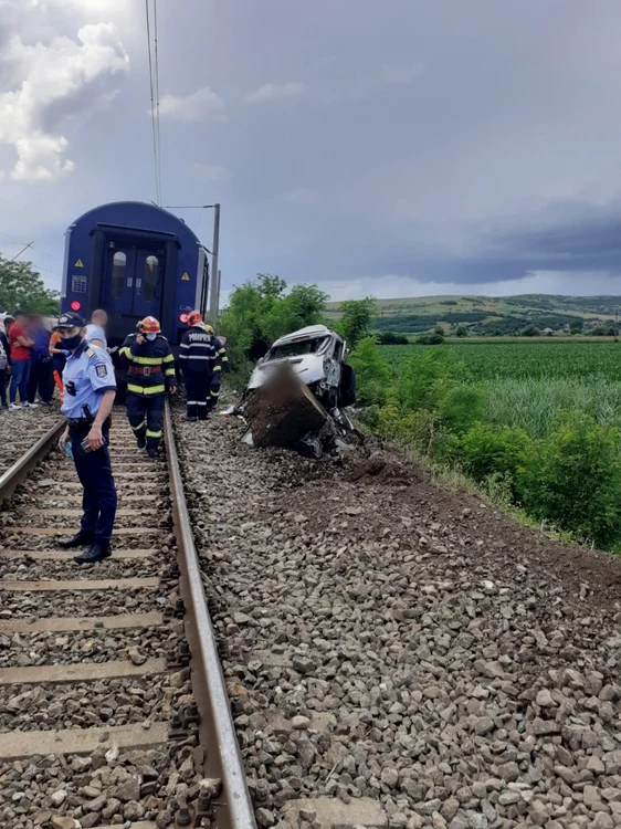 Accidentul s-a petrecut în jurul orei 14.30. FOTO: Poliţia Cluj