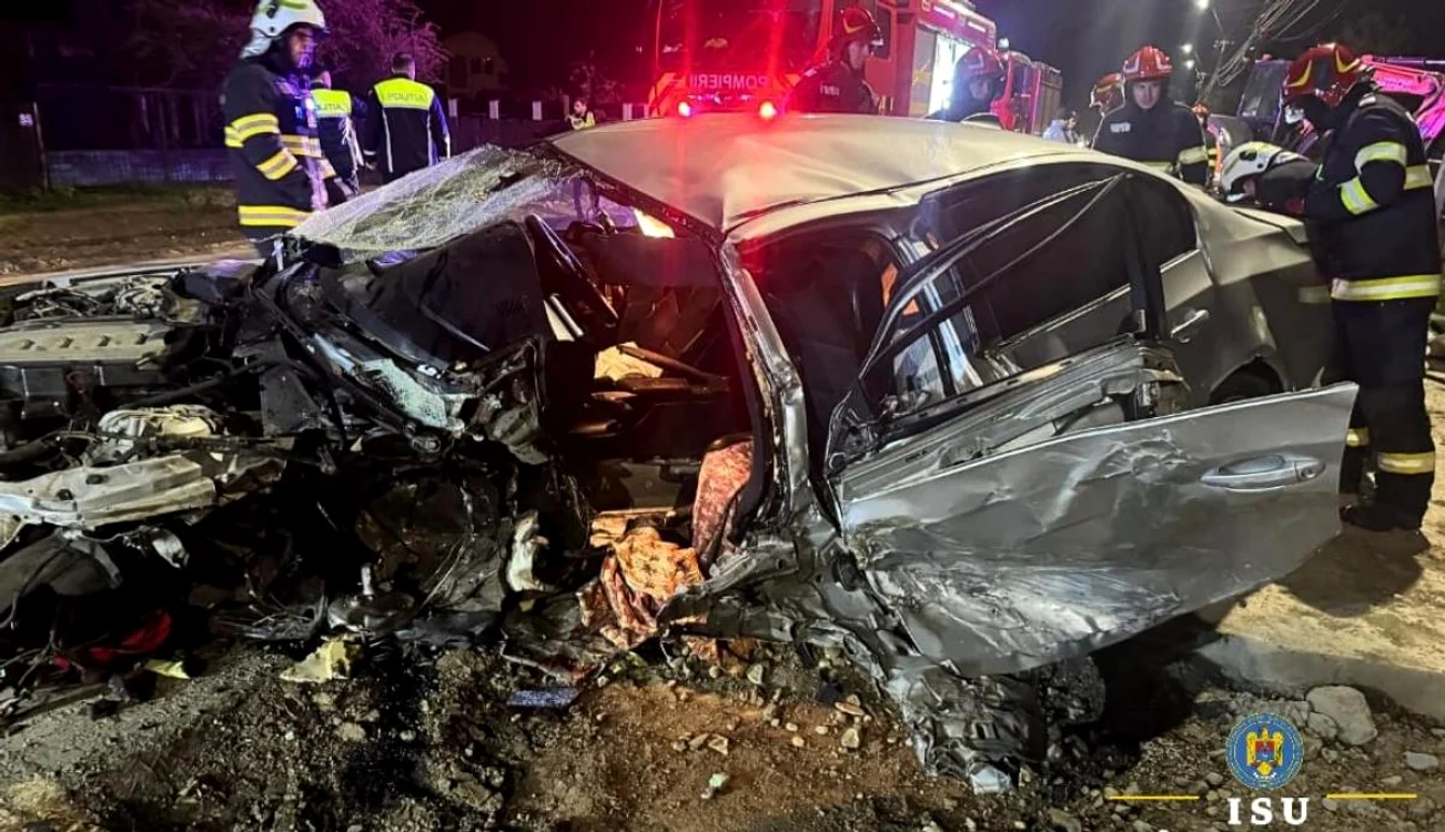 BMW-ul a fost făcut zob Foto: ISU