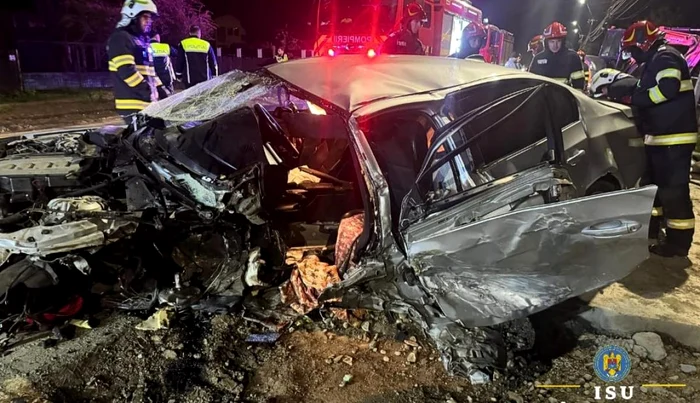 BMW-ul a fost făcut zob Foto: ISU