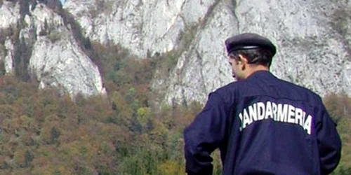 Jandarmii montani au căutat trupul bărbatului