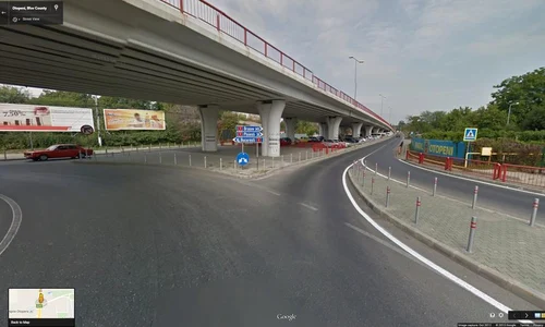 În sensul giratoriu de la DN1 prioritate au de acum cei care ies dina aeroport, nu cei care vin din Otopeni jpeg