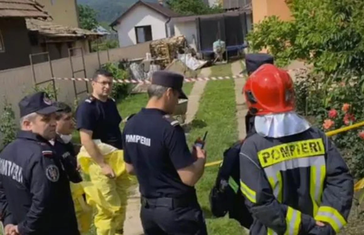 Echipajele ISU au cercetat zona în care a fost găsită substanţa periculoasă FOTO: stiri-neamt.ro