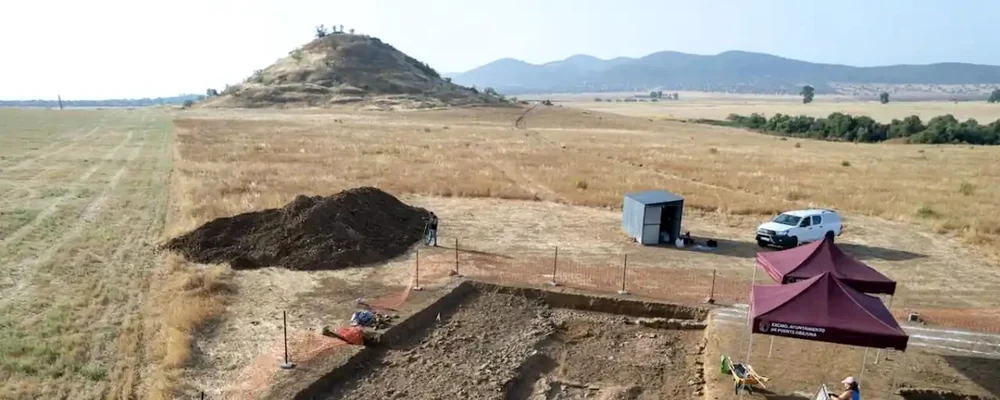 Vedere a săpăturilor de la Mellaria