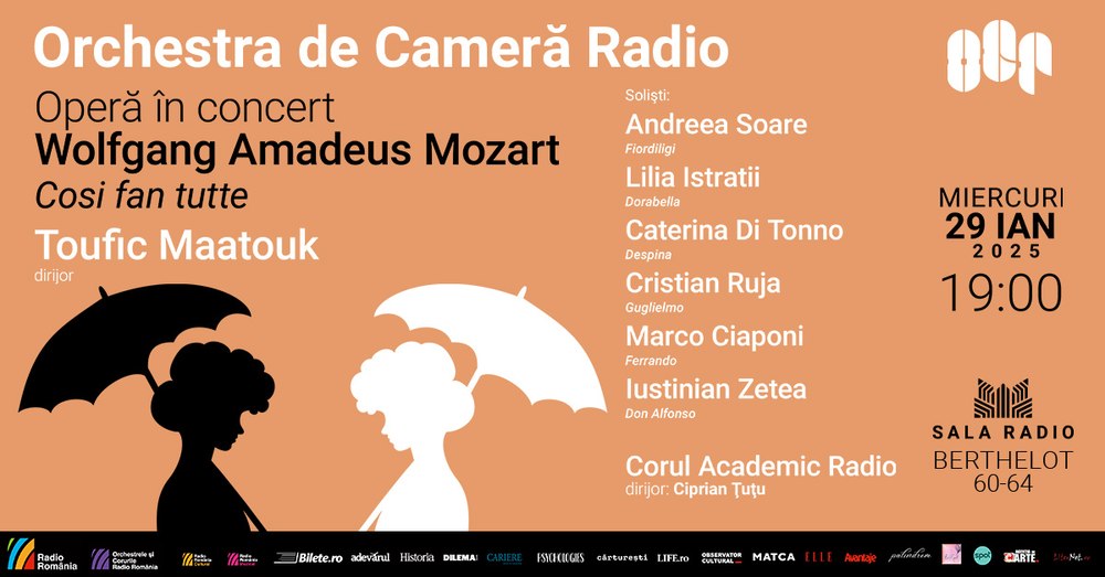 „Così fan tutte” de Mozart, un brio la Sala Radio