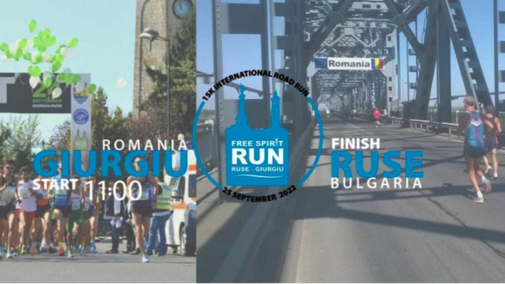 Cros între Giurgiu și Ruse: 330 de alergători din zece țări participă la cursă. Circulația pe pod, închisă o oră