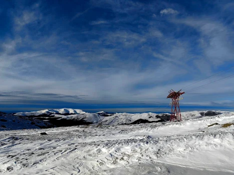 A nins în Munții Bucegi, la înălțimi mari. FOTO Tibi Vîlciu