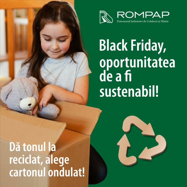 În luna Black Friday, amintește-ți de reciclare! De ce este esențial să colectăm separat corect ambalajele din carton ondulat