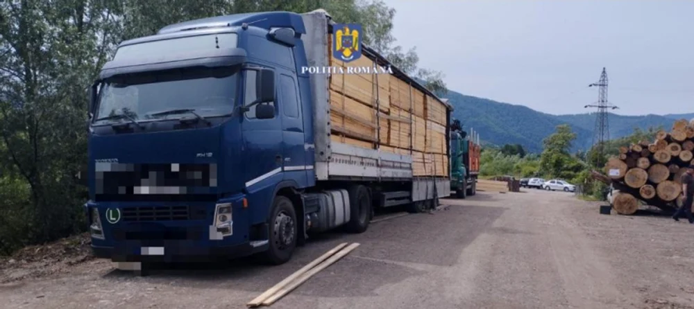 TIR confiscat de polițiști FOTO Poliția Română