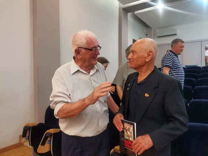 Abraham Klein și fostul arbitru român Ioan Igna FOTO Ștefan Both