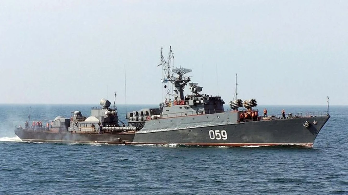 Nave ale Flotei ruse din Marea Neagră/FOTO:AFP