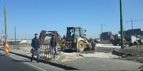 Lucrări extindere strada 13 Decembrie. Foto