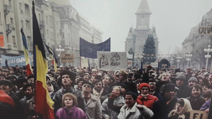 Timişoara a continuat revoluţia anticomunistă în anul 1990 FOTO Liviu Tulbure