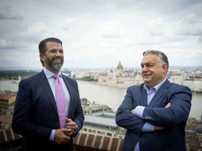 Donald Trump Jr. și Viktor Orban/FOTO: X @DonaldJTrumpJr