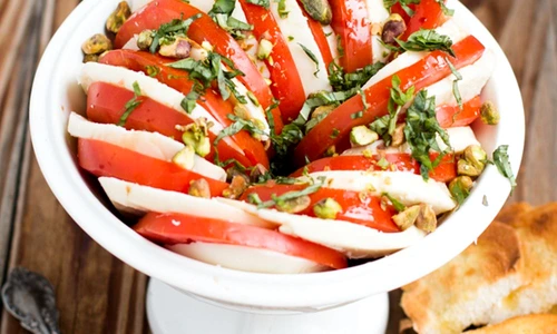 pistachio caprese salad ohsweetbasil com 4 jpeg