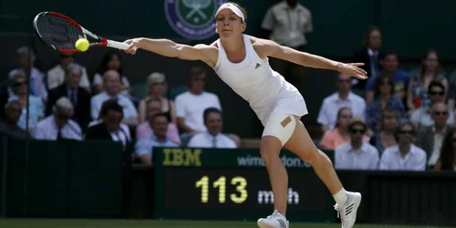 Simona Halep in meciul cu Sabine Lisicki FOTO Reuters 