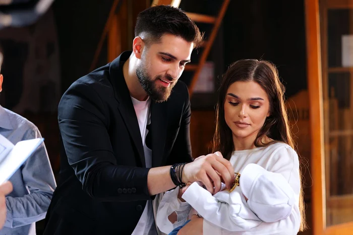 Alex Leonte și Theo Rose în timpul relației au botezat un copil / foto: Social media