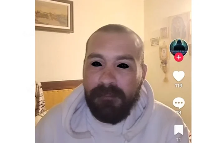 Individul care a făcut amenințări antisemite. FOTO Captură video Facebook