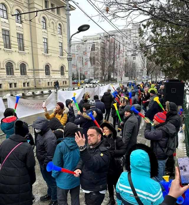 Protest la Primăria Capitalei