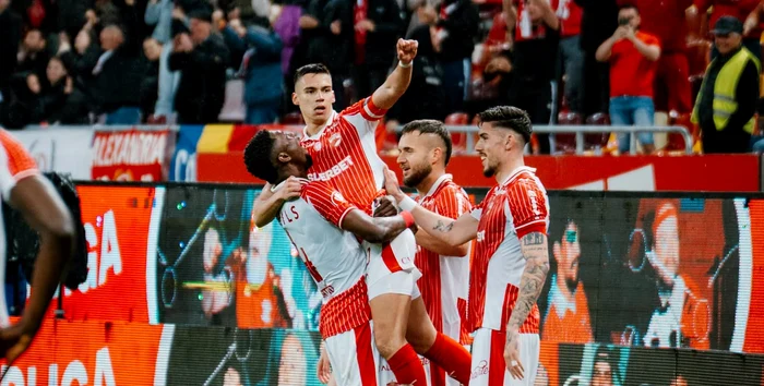 Cătălin Cîrjan a deschis scorul pentru gazde. Foto Facebook Dinamo