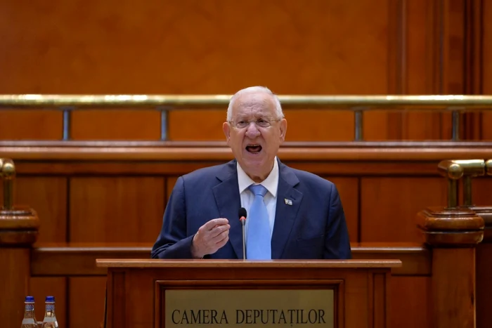 Presedinte Israel Reuven Rivlin parlament prezidiu camera deputatilor discurs 9 iunie 2021 FOTO Mediafax / Andreea Alexandru