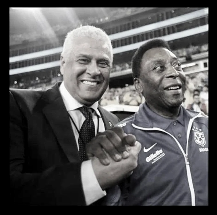 Roberto Dinamite și Pele, jucători legendari ai Braziliei FOTO: Facebook Roberto Dinamite
