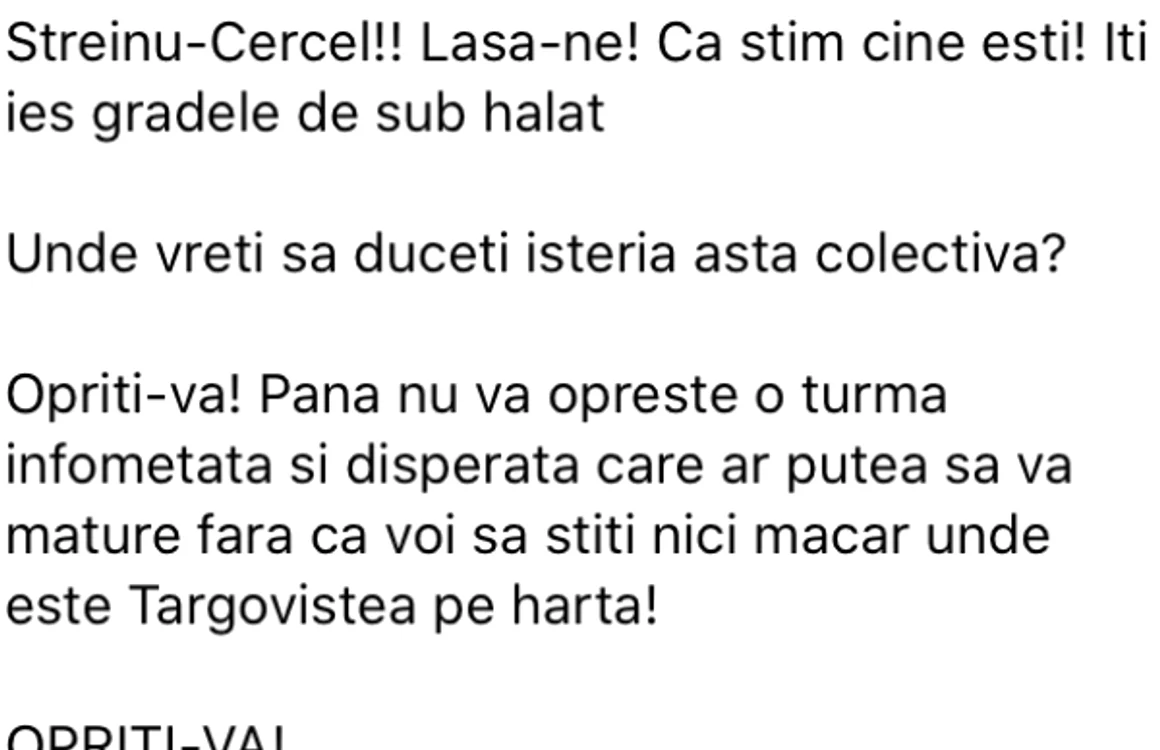 mesaj medic Craiova