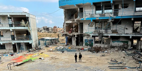 Scoli distuse în Gaza Foto Captură Video Reuters jpg