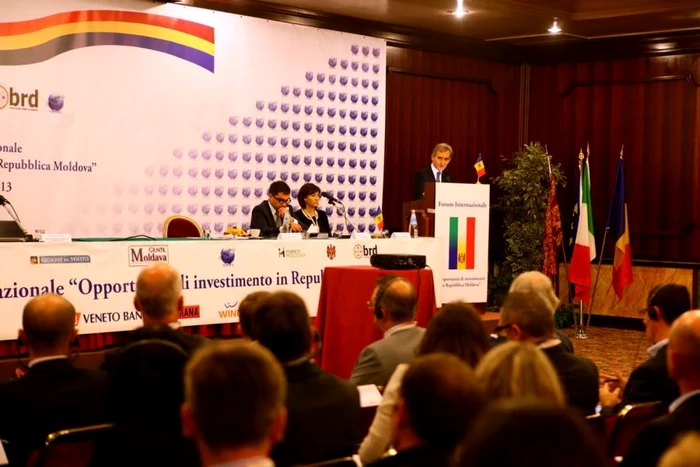 Iurie Leancă a chemat investitorii italieni să-şi extindă afacerile în Moldova FOTO: gov.md
