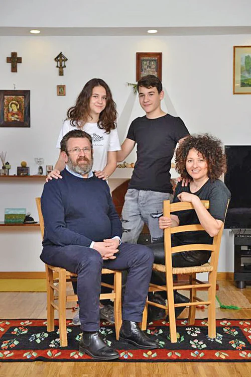 Cu Ariadna şi Marc, pe când formau o familie