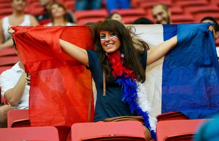 Susţinătoare a echipei naţionale a Franţei FOTO AFP