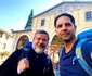 Dan Negru , alături de părintele Vasile Ioana 
