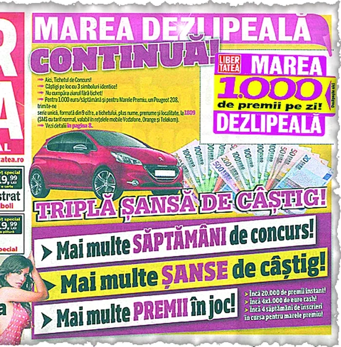 
    Cititorii sunt invitaţi să joace în continuare pentru maşina care ar fi trebuit trasă la sorţi vineri, 3 aprilie  
