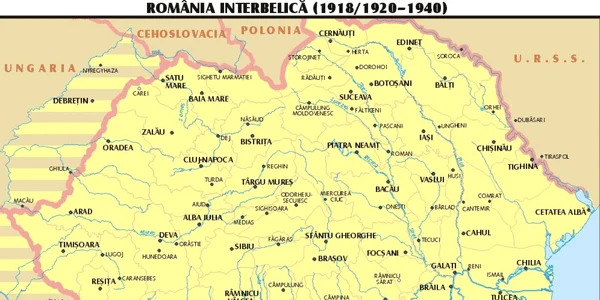 romania mare harta