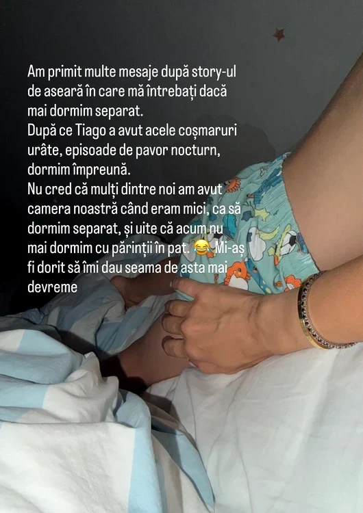 Mesajul publicat de Gabirela Prisăcariu / foto: Instagram