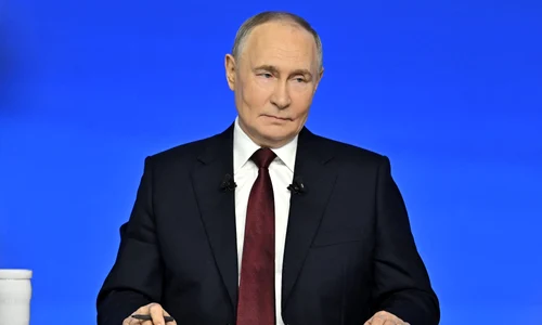 Vladimir Putin în conferința anuală FOTO AFP 