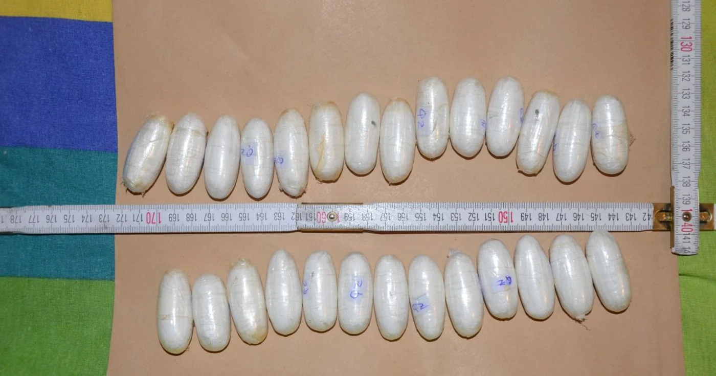 Cocaina confiscată de poliţişti Foto: Poliţia Română